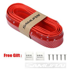 Car Front Bumper Protection Tool Carbon Fiber Strong Adhesive Rubber Universal Front Edge Anti-scratch Protector Amagi