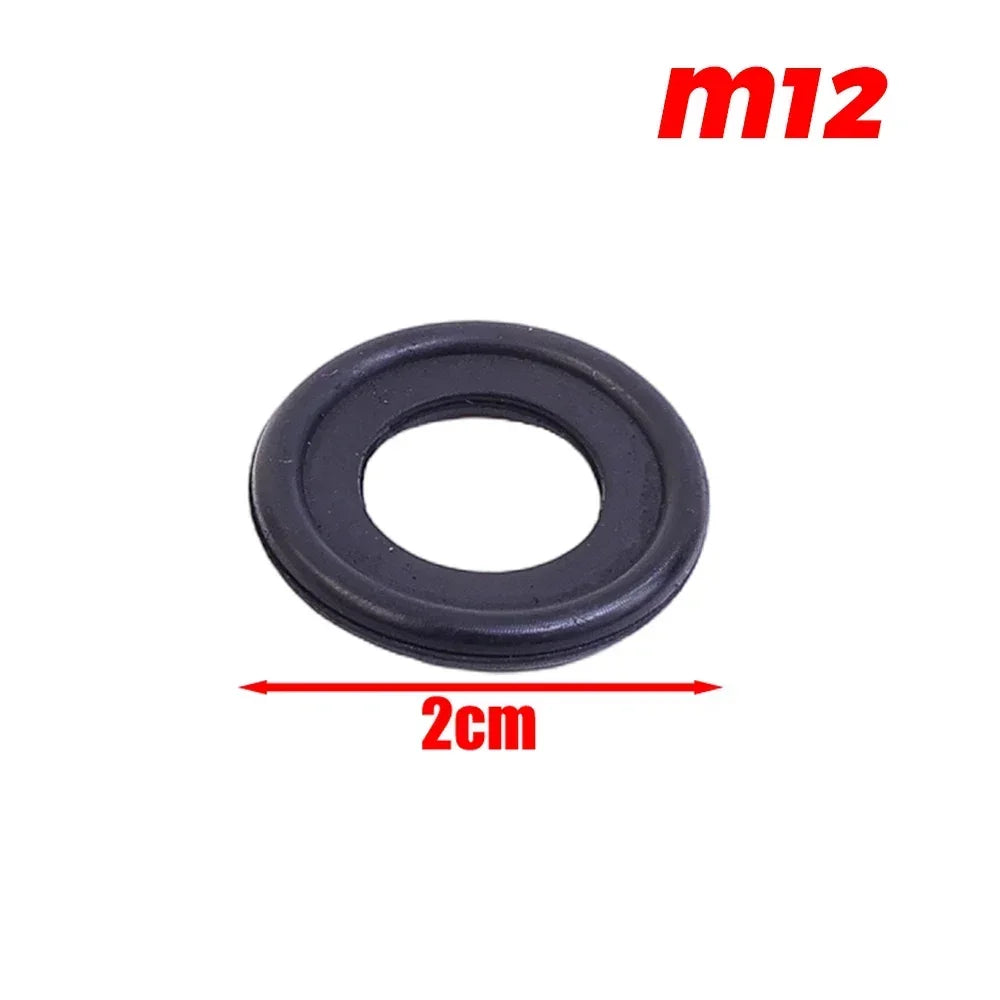Car Sealing Oil Drain Screw Rubber Plug Gasket M12/M14 Universal Engine Oil Drain Plug Gaskets Auto Accessories 10/20/50/100pcs