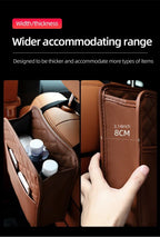 2/1pcs Multifunction Car Seat Hanging PU Leather Storage Bag Organizer Rear Seat Hanging Pouch Tissue Box Trash Dustb Accessorie