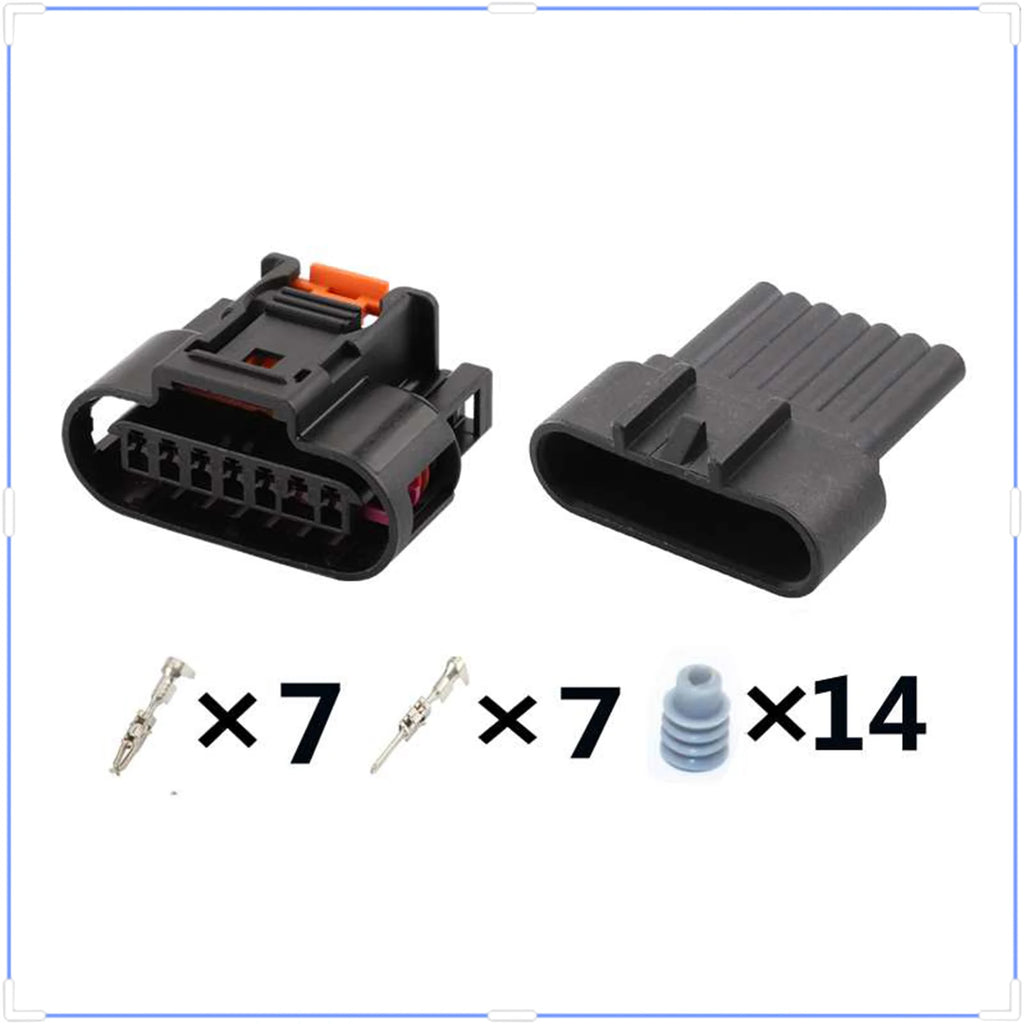 7-Pin Connector Waterproof 1.5mm Male Female Connector Automobile Wire Harness Cable Plug for Chevrolet Buick Opel PP10000888