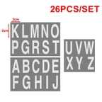 Night Reflective Alphabet Label Decal Car License Plate Number Reflective Stickers Mailbox Door Plate Number Waterproof Decals