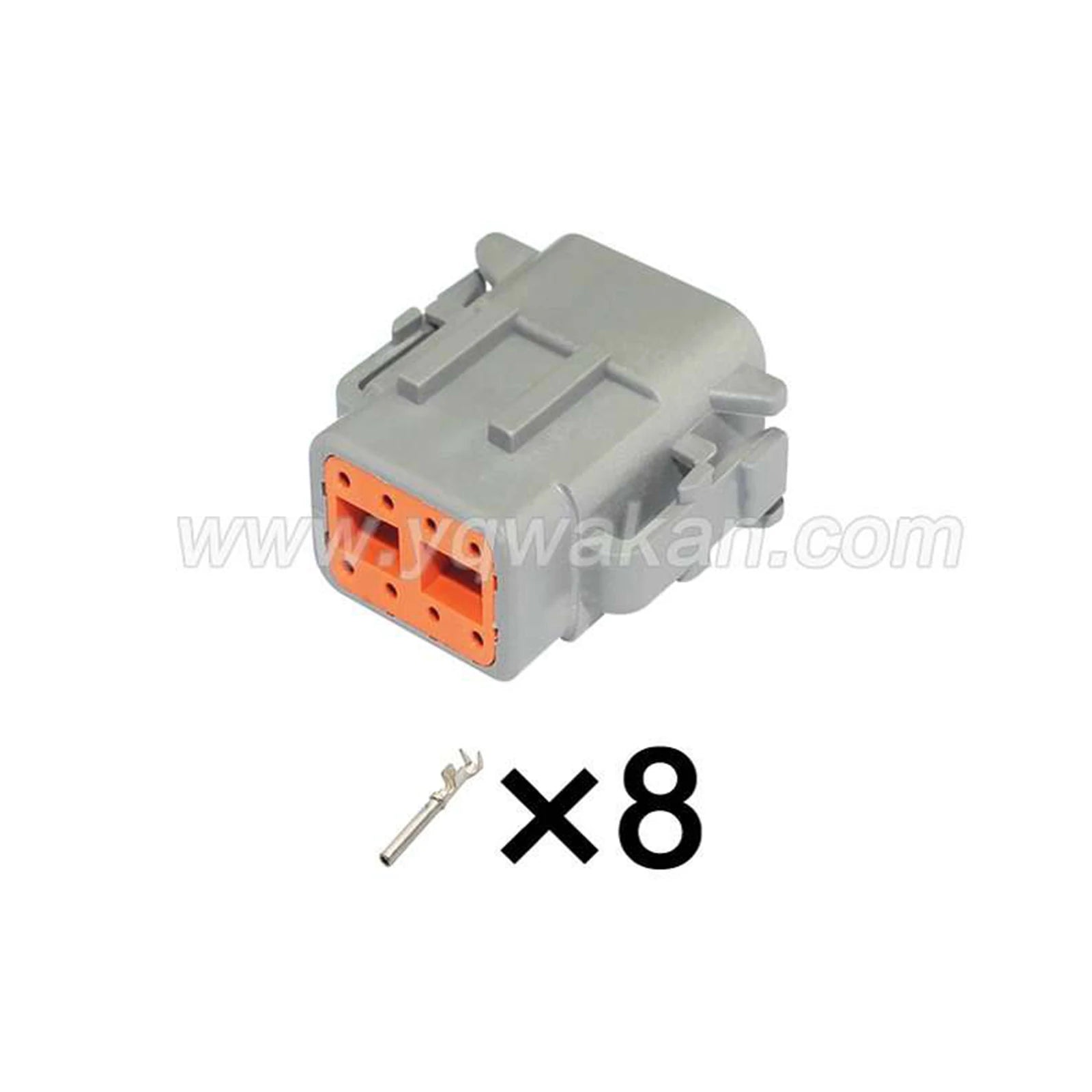 DTM Deutsch 8-Pin Connector Waterproof 1mm Automotive Wiring Harness Cable Socket DTM04-8PA DTM06-08SA