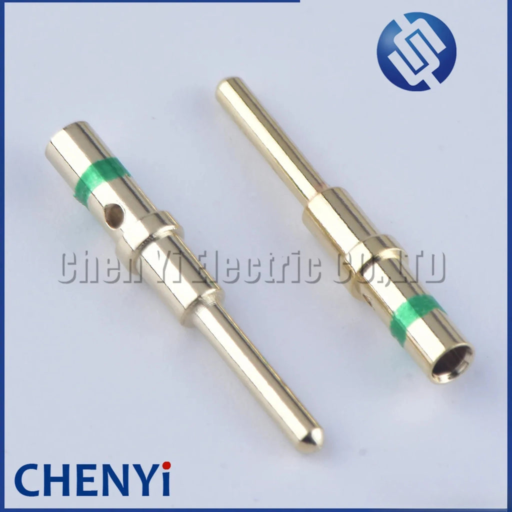 50/100 Pcs Female male Pin 0460-215-1631 0462-209-1631 Gold Plated Stainless Steel Crimp Solid Terminals For Deutsch DT Series