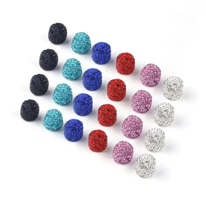 4pcs Diamond Crystal Car Tire Valve Caps Shining Dust-proof Wheel Valve Cover Vehicle Bling Valve Cap Car Styling Amagi