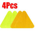 1-4Pcs Safety Reflective Sign Board Reflective Sticker Warning Triangle Warning Reflector Truck Stop Warn Sign Plate Rear Light