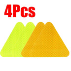 1-4Pcs Safety Reflective Sign Board Reflective Sticker Warning Triangle Warning Reflector Truck Stop Warn Sign Plate Rear Light