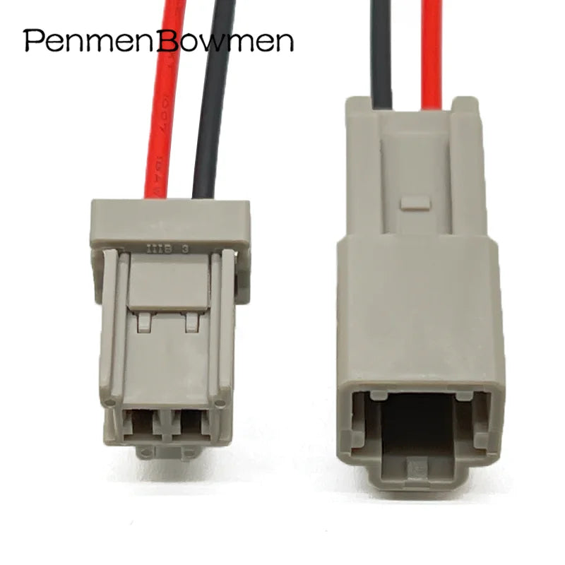 1 Set 2 Pin Auto Trunk Lock Electrical Cable Connectors Female Male Wire Harness Plug 6098-0239 6098-0240 For Honda Nissan