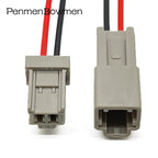 1 Set 2 Pin Auto Trunk Lock Electrical Cable Connectors Female Male Wire Harness Plug 6098-0239 6098-0240 For Honda Nissan