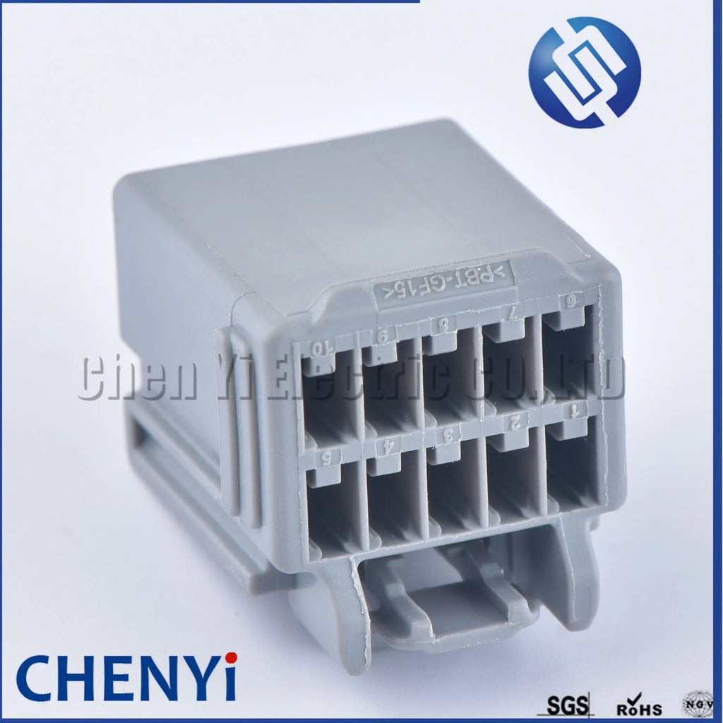 10 Pin Female Auto Rearview Mirror Cable Socket Grey Connector plug 7282-6455-40 7283-6455-40 For Ford Focus