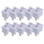 Push Button Switch 21x15mm SPST 2Pin 6A 250V KCD11 Snap-in on/Off Rocker Switch 21MM*15MM Black Red and White 10/5Pcs