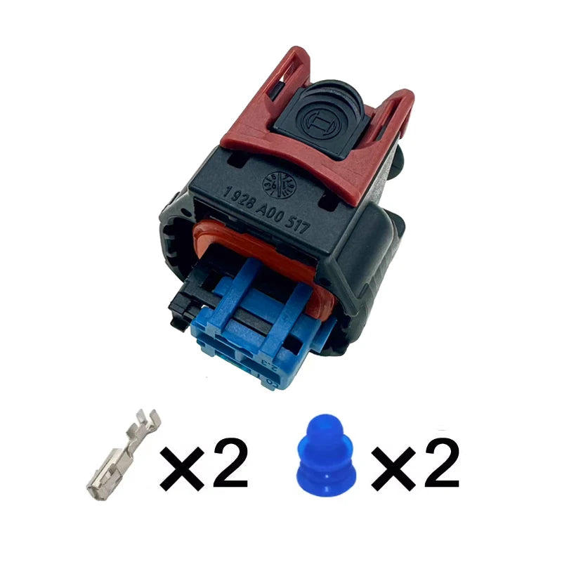 Pickup truck connector 1928403428 fuel injector intake pressure metering unit 1928A00517 rubber shell plug 2P, 3P, 4P