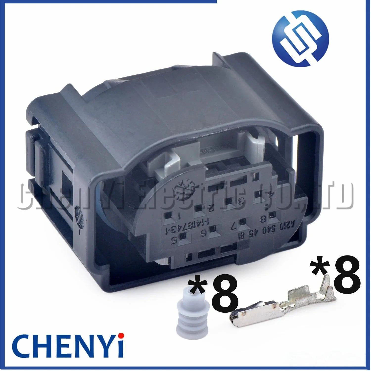 8 Pin Automotive waterproof connector Car ACC radar module sensor wire harness plug A2105404581 1-1418743-1