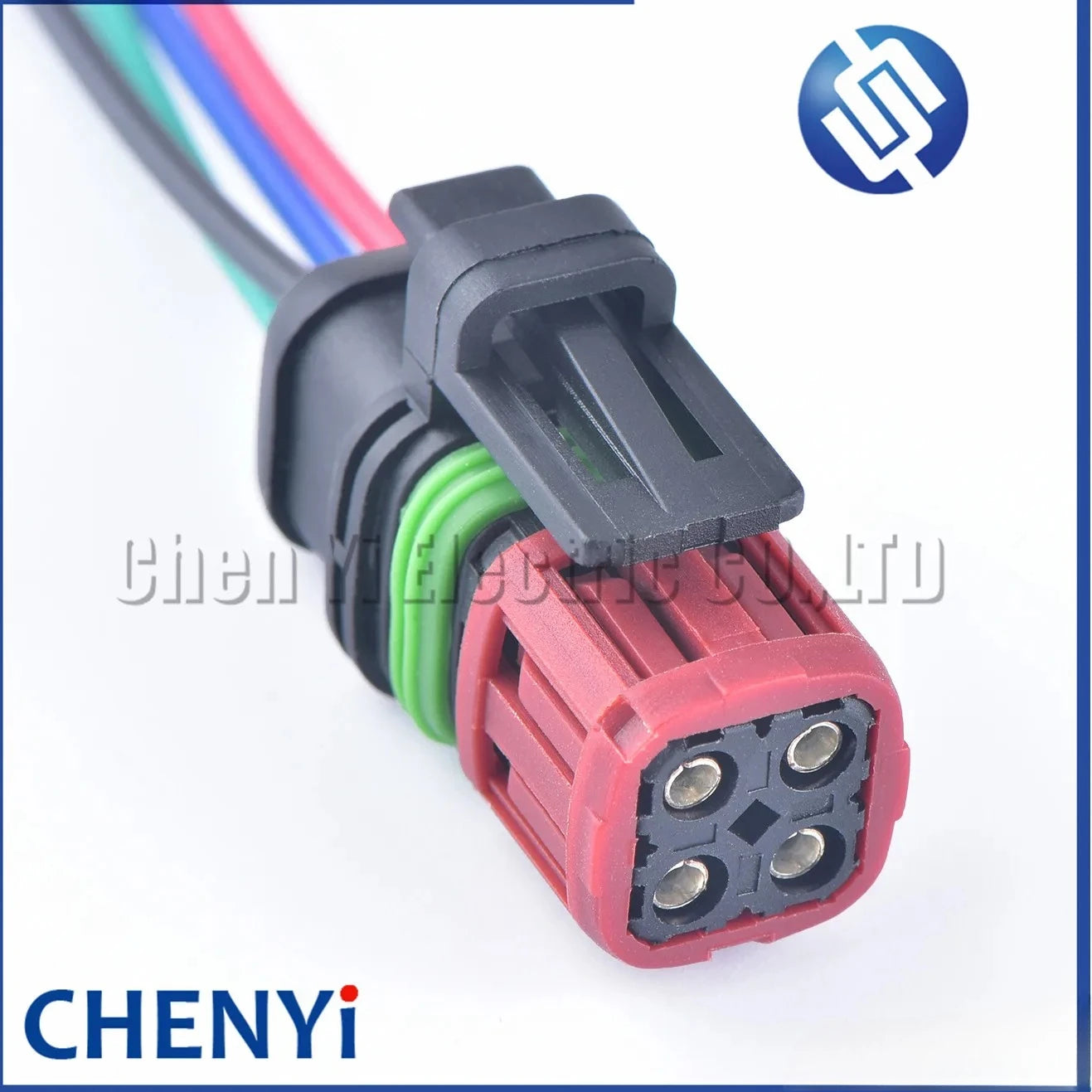 4 Pin Fuel Injector Plug Oxygen Sensor Map Sensor Connector Wire harness Plug 1337352-1 For Excavator EC360 D12 engine