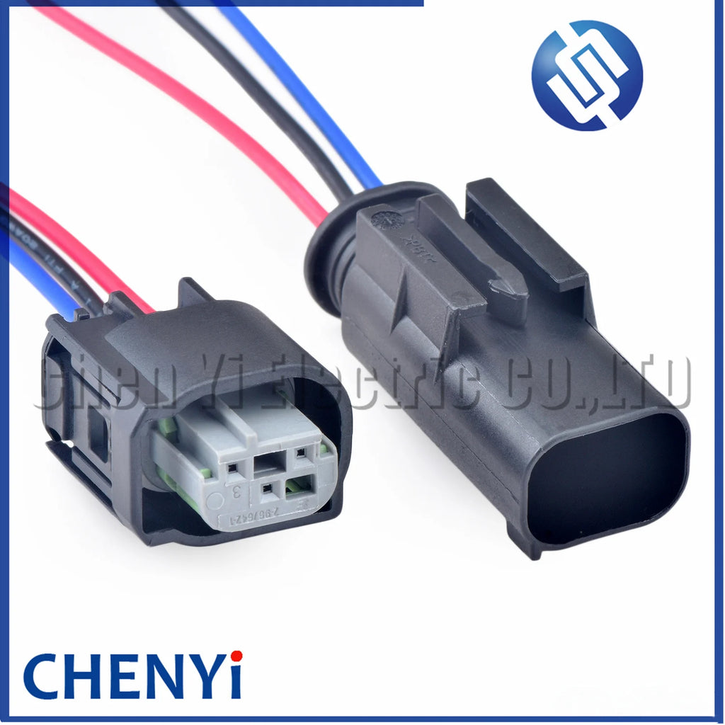 3 Pin way auto PDC Parking Sensor Connector 2-967642-1 1J0 972 483 A 8E0971934 Car waterproof connector Cable Wire harness plug