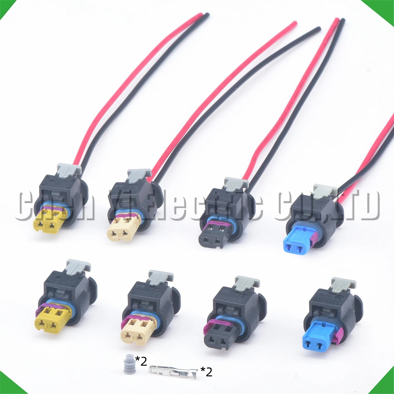 2 pin automobile waterproof connector vvt solenoid ignition coil plug 4f0973702a 4f0973...