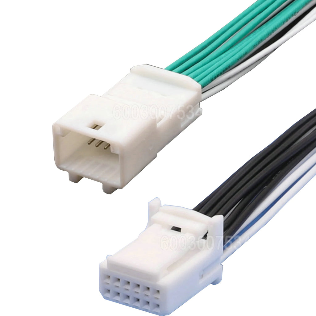 12 Pin Connector Unsealed 0.7mm Male Female Connectors Cable Plug Motorcycle Electrical Harnesses 1473407-1 1318774-1