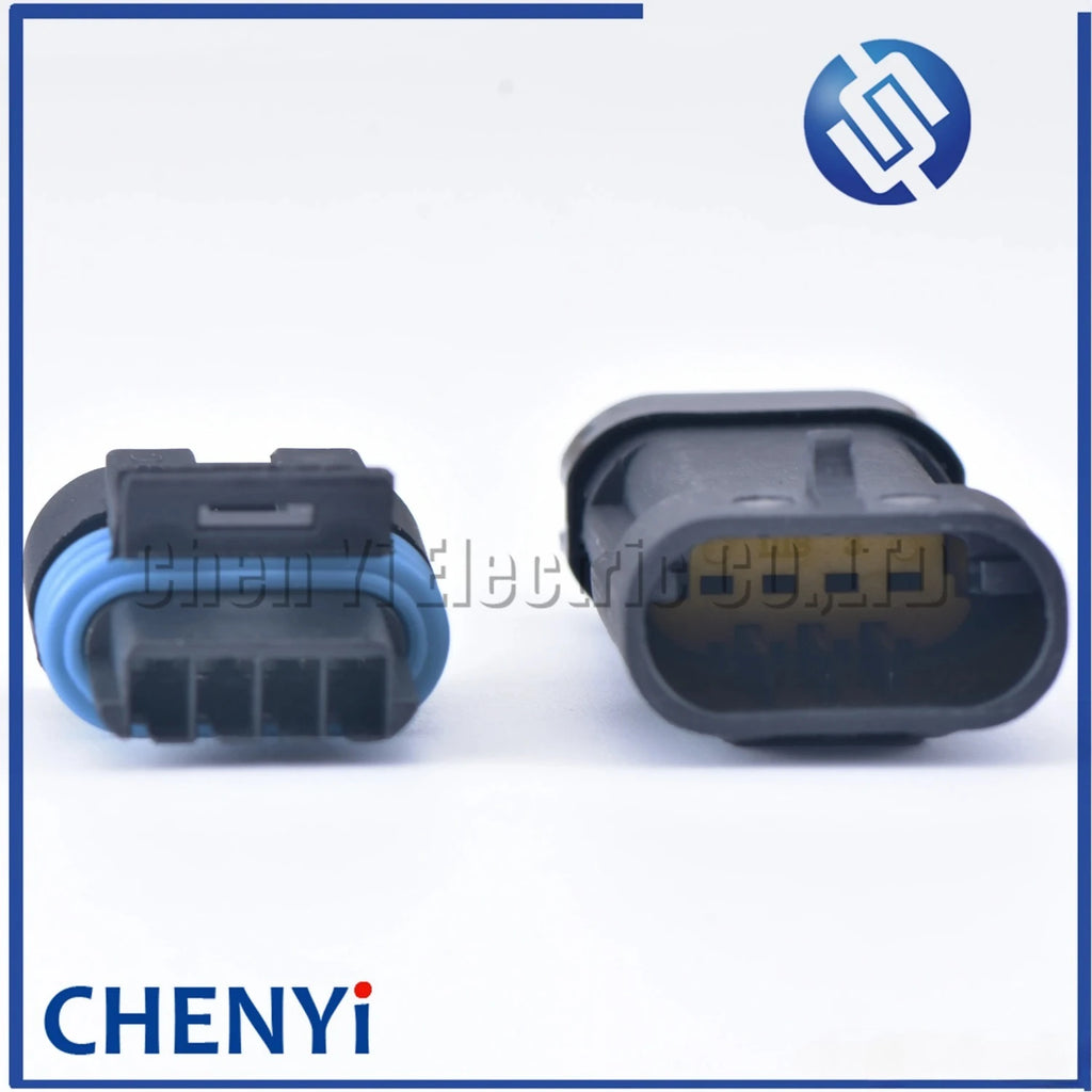 2 set 4 Pin male or female car intake pressure sensor connector plug 1.2L auto Oxygen Sensor O2 connectors 12162190