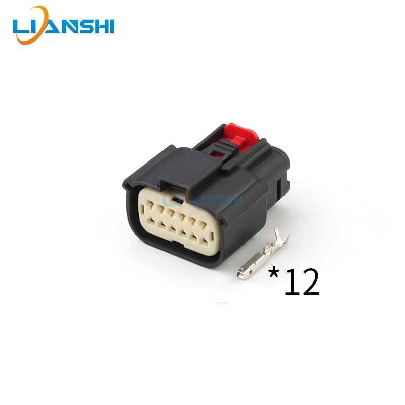 33482-1201 33472-1201 Car headlight taillight connector 12p male bus harness plug for GM Buick Ford Mondeo Focus