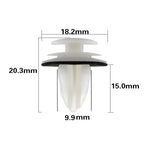 100Pcs Retaining Door Panel Clips Bumper Clips With Seal Ring Fastener Interior Fender Screw Rivet Car Interior Retaining Access