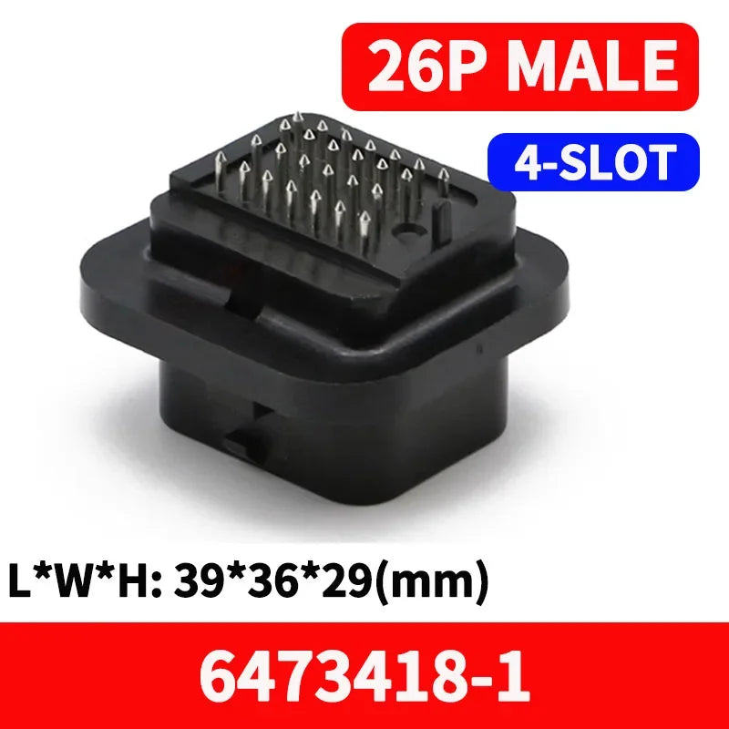 1/5/50PCS AMP Type ECU Automotive Board End Connector Waterproof Socket Harness Plug PCB Panel Flame Retardant 26P 34Pin 1437290