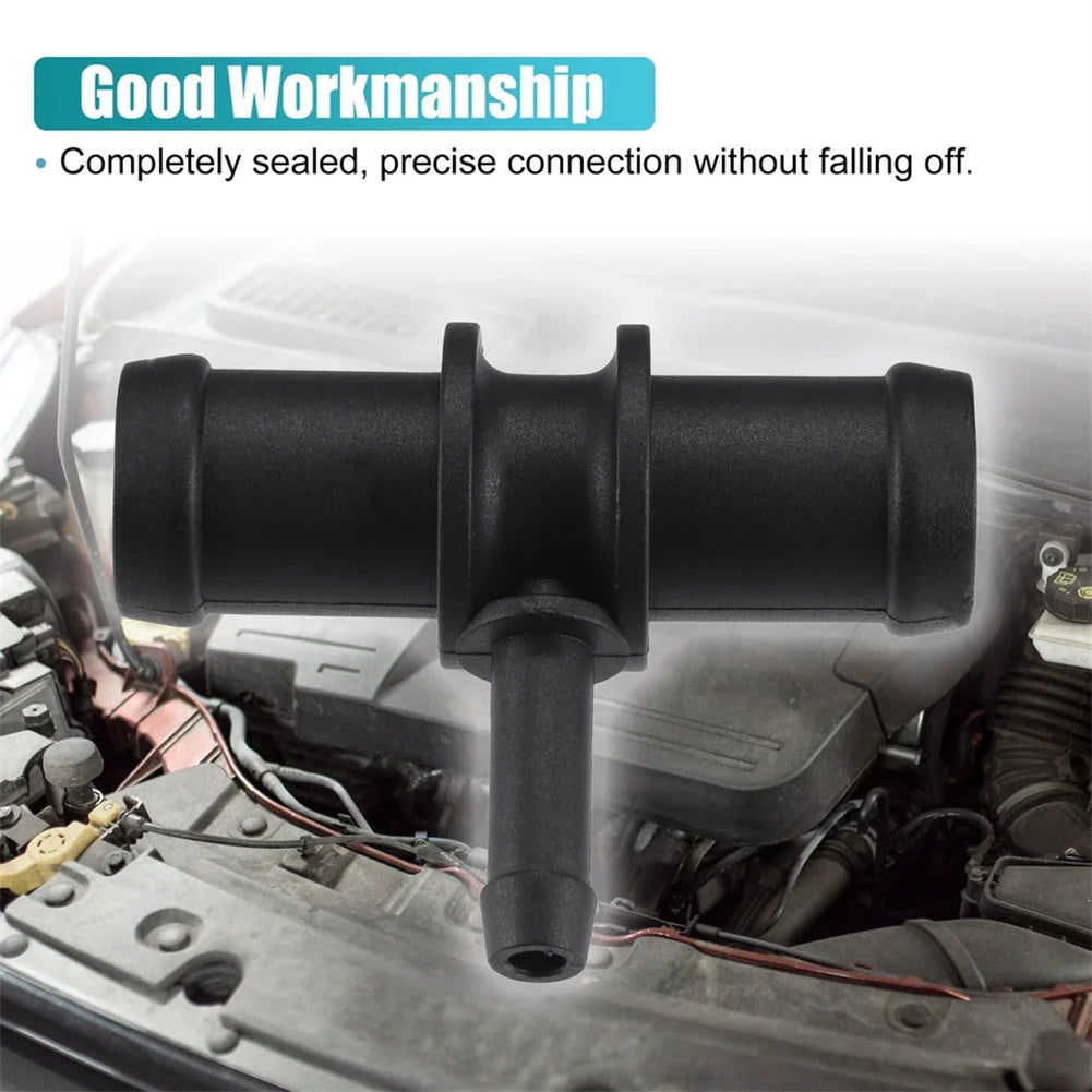 Car Engine Coolant Hose Connector For BMW For MINI Cooper S R53 17127518614 Black Car Uto 3 Way Tee Heater Water Hose