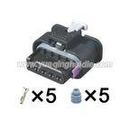 5Pin Connector Waterproof 1.2mm Male Female Connector Auto Air Flow Meter Sensor Cable Socket for Weicha 1-2141521-1 1-1718806-1