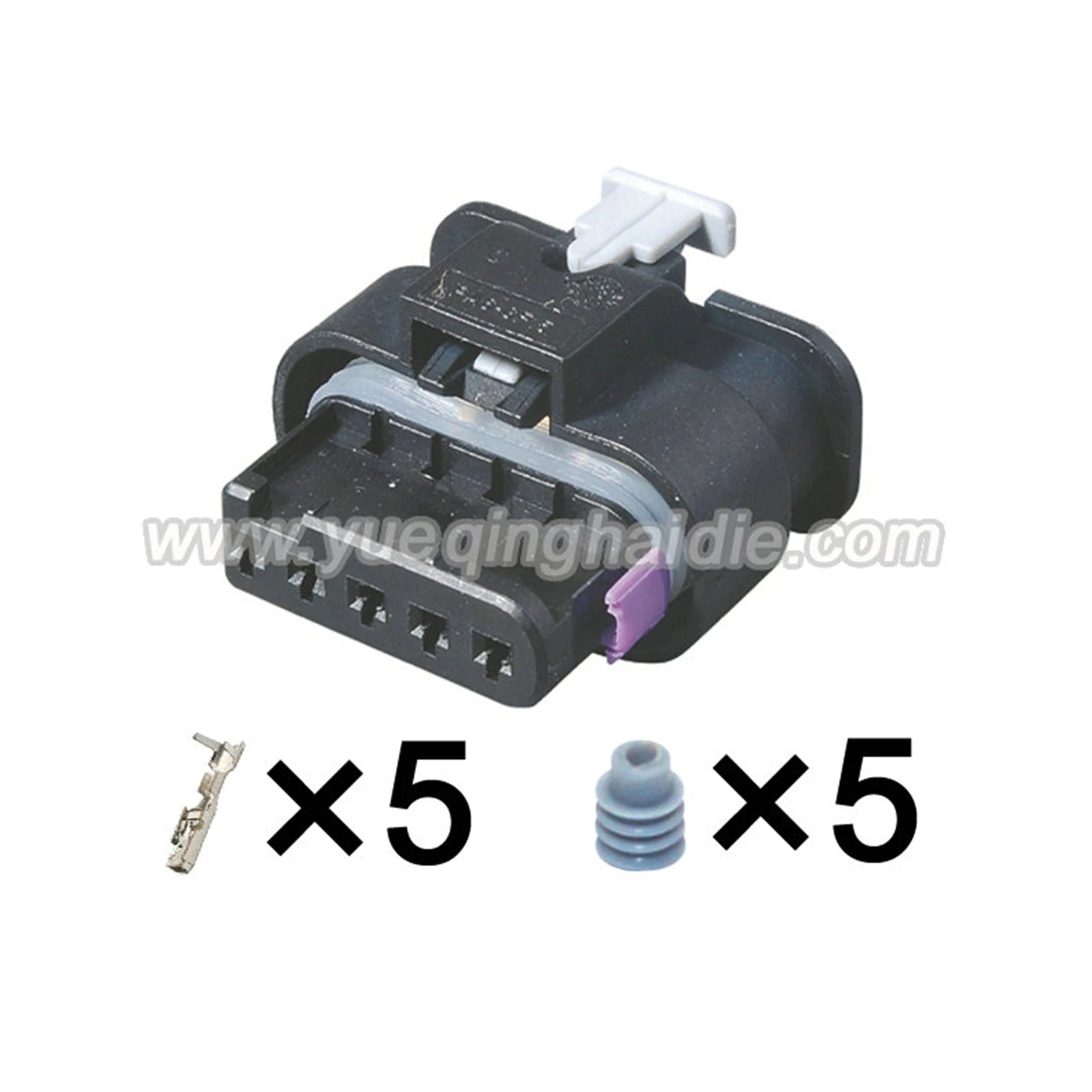 5Pin Connector Waterproof 1.2mm Male Female Connector Auto Air Flow Meter Sensor Cable Socket for Weicha 1-2141521-1 1-1718806-1