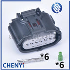 6 Pin Automotive Accelerator Pedal Connector MAF Reversing Radar 12831 6189-7100 For Toyota Subaru Mazda Nissan