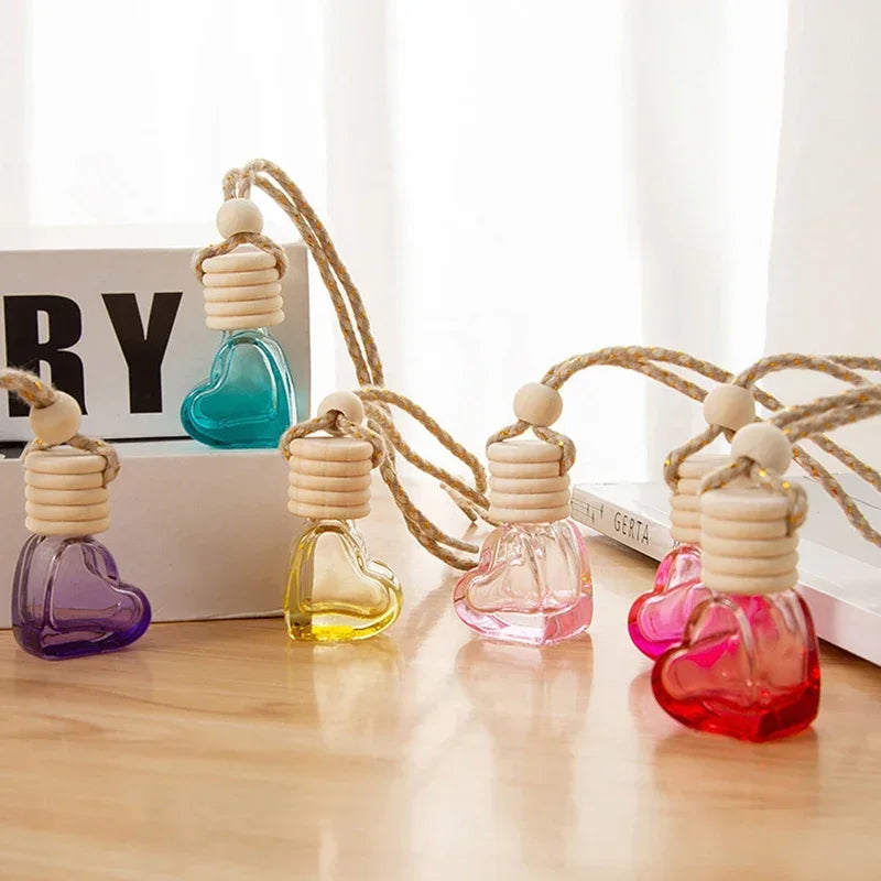 Perfume Bottle Ornament Hanging Empty Bottle Essential Oil Diffuser Fragrance Air Freshener Scent Car Interior Accessory Amagi