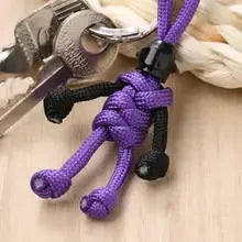 Handmade Building Block Keychain Biker Helmet Pendant Bag Rope Braided Paracord Backpack Doll Hanging Buddy Pendan Amagi