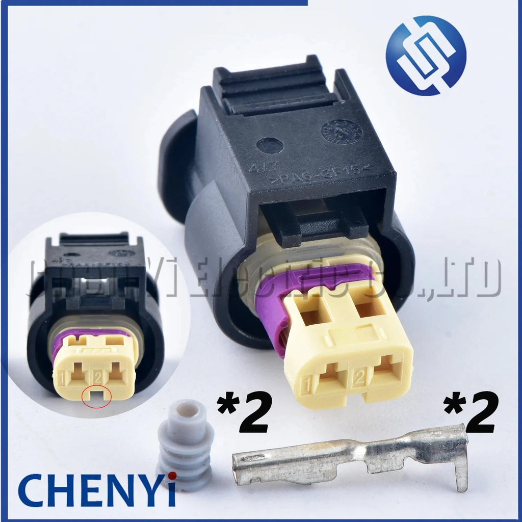2 Pin Automotive sensor connector Fuel Injector harness Plug 07P973702 07P973702A 07P 973 702 07P 973 702A