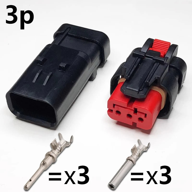 Automotive waterproof connectors, male and female plugs, fuel injector connectors, excavator connectors, camshaft sensor plugs