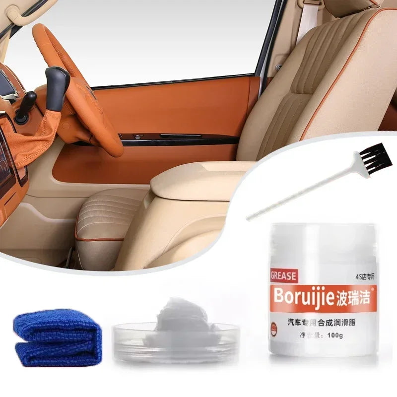 100g Paste Lubricant for Car Sunroof Door Locks Hinges Chain Track Maintenance Plant-Based High-Temperature Resistant Amagi