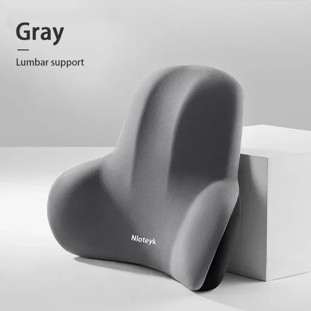 Comfortable Car Headrest and Lumbar Support Cushion for Office Home Chairs - Relieve Back Pain and Improve Posture Accessories