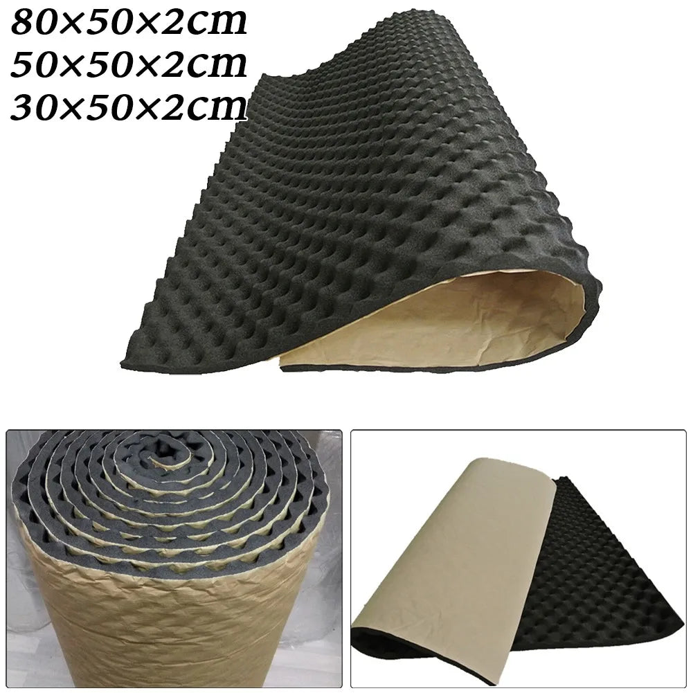 2cm Car Sound Deadener Noise Insulation Acoustic Dampening Foam Subwoofer Mat Car Hood Insulation Silent