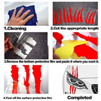 New 1pcs Claw Marks Headlight Decal Car Sticker Monster Claw Marks Car Headlight Stripes Scratch Vinyl Decal Universal For Most