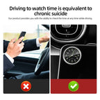 Luminous Quartz Analog Car Dashboard Clock - Stick-On, Decorative, Time-Telling, Easy-to-Read, Night-Vision Compact Amagi