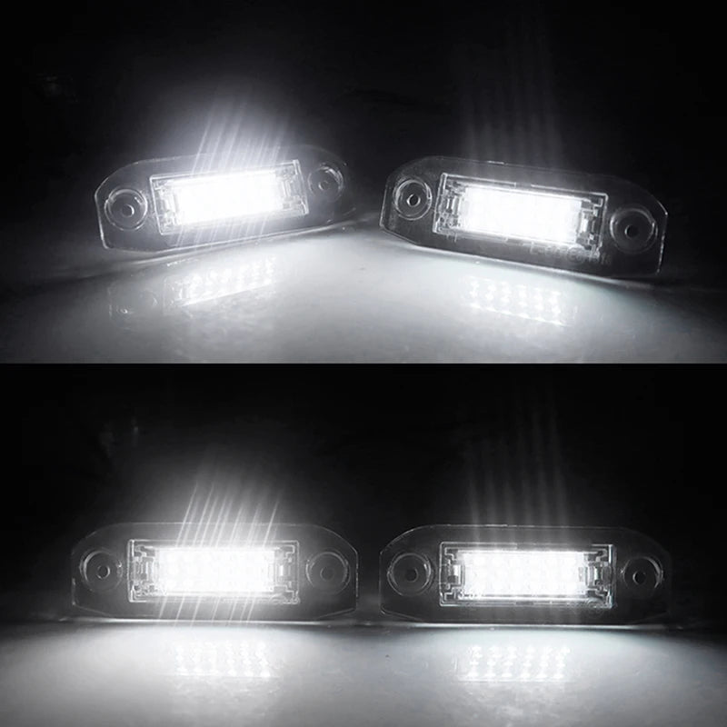 1Pcs LED car license plate light 12V white light for Volvo S40 S60 S80 XC70 XC60 Rear Lights Number Plate Lamp Replacement