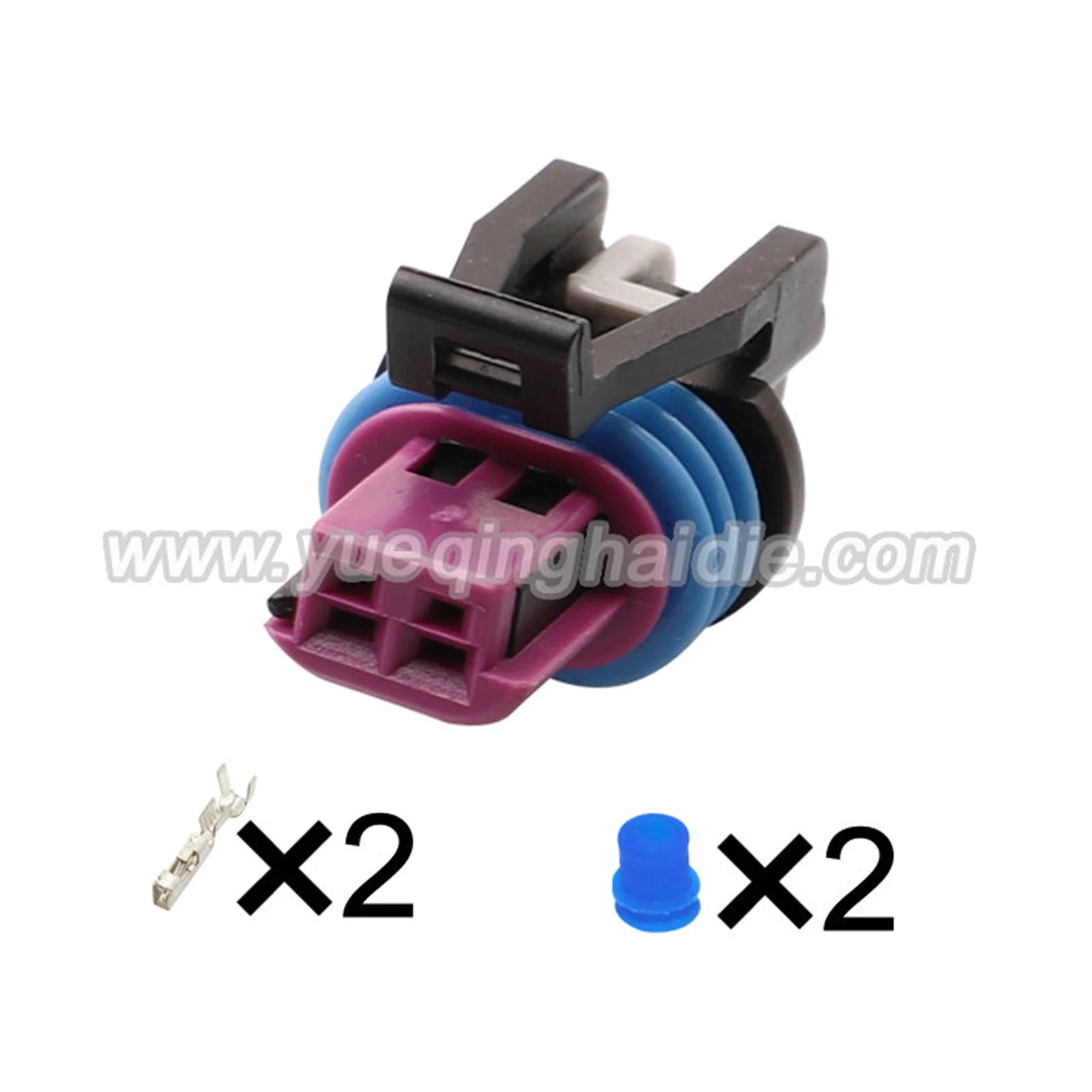 Delphi 2 Pin Connector Waterproof 1.5mm Male Female Connectors Automotive Terminal Wiring Harness Cable Socket 13543639 15449028