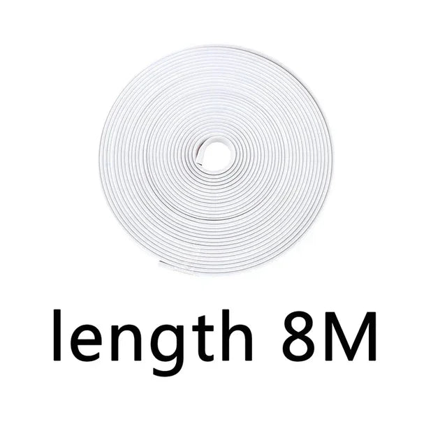 4M / 8M Car Grilles Decoration Strips Auto Wheel Protector Car-styling Accessories Wheel Sticker Tire Rim Strip Chrome Tape Good