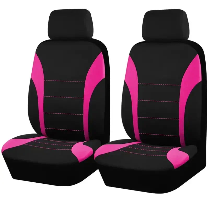 Auto Parts Car Seat Cover Polyester Fabric 5 Piece Set Four Season Universal Airbag Safe Truck Van Front/Rear Cushion amagi
