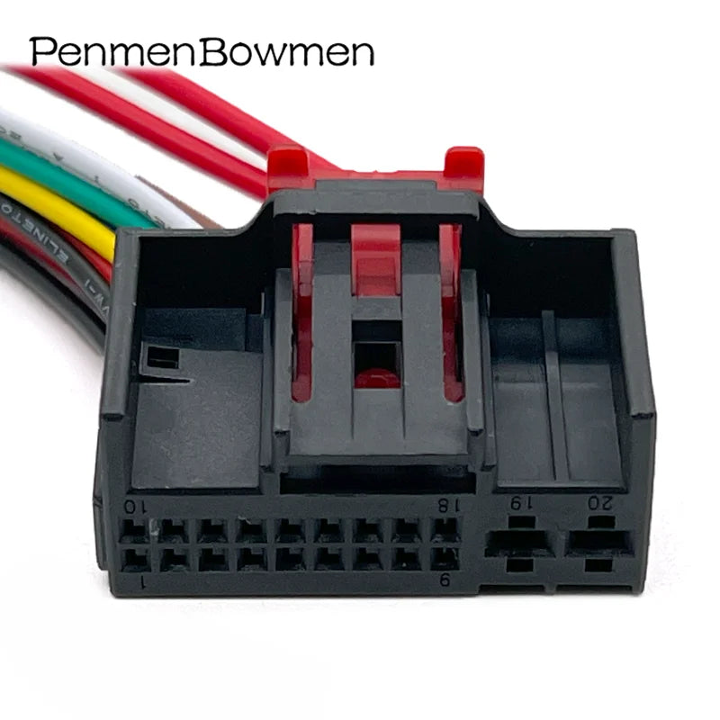 1 Set 20 Pin Auto 1K0971975 Air Conditioning Controller Electrical Cable Connectors Wire Harness Plug 1-1394805-1 1-1394803-1