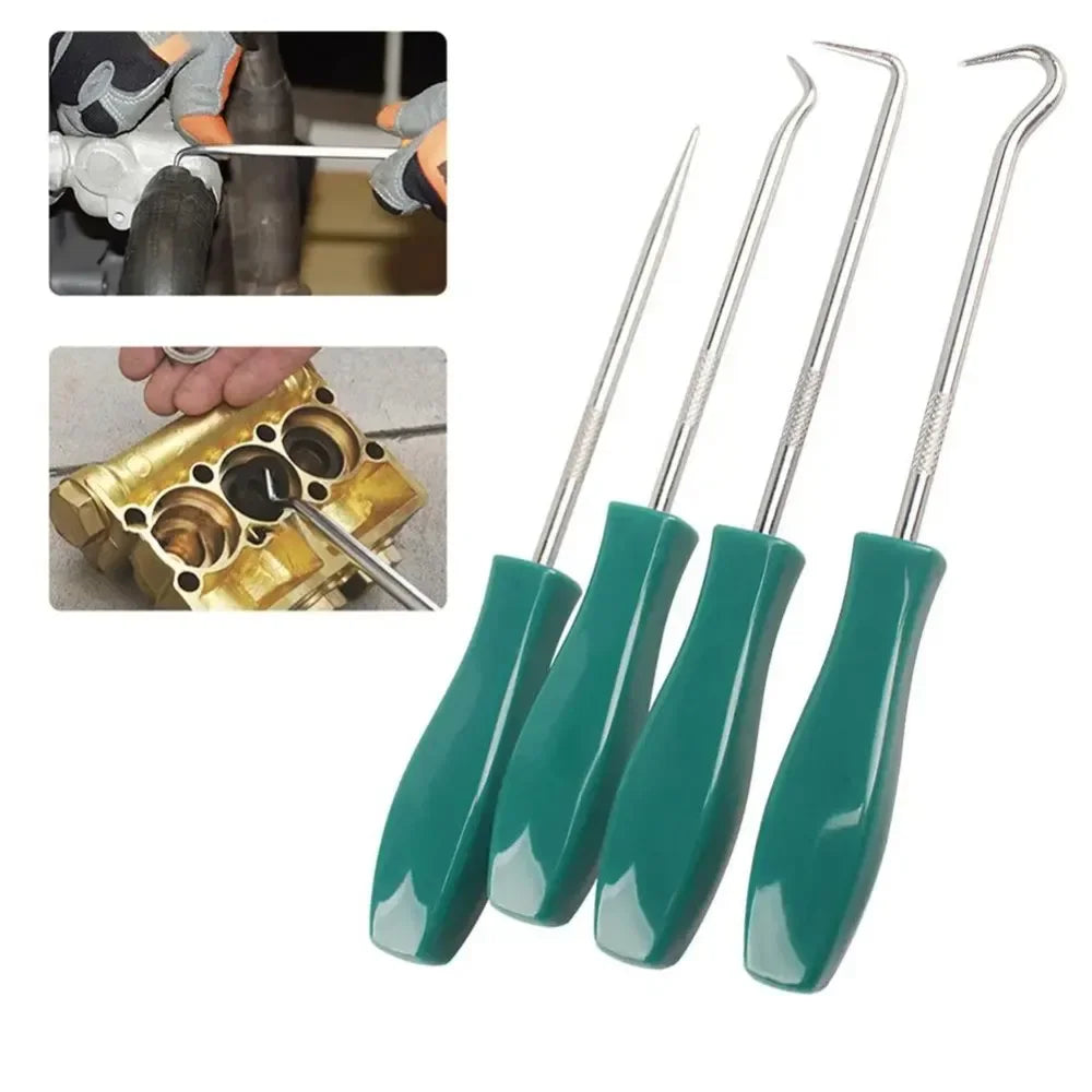 Car Oil Seal Hook Puller Remover Screwdriver Pick Hooks Tools Set 4Pcs for Sealing Car Repair Motorcycle