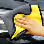 1-5 Pcs Microfiber Car Washing Towel Soft Quick Drying Windows Mirrors Wiping Rags Home Double Layer Cleaning Cloths Amagi