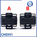 16 Pin Automotive waterproof connector Urea pump Computer board plug With  pins and back cover 4-1437287-5 4-1437287-6