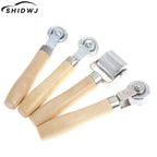 1pc Car Sound Deadening Roller Smooth Insulation Roller Metal Noise Deading Tool Metal Wood Color EasyToCarry Material Effective
