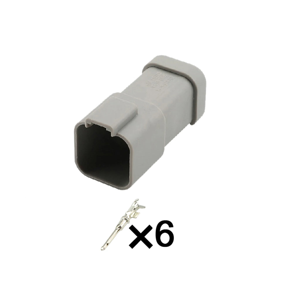 Deutsch 6-Pin Connector Waterproof 1.6mm Male Female Connector Auto Wiring Harness Cable Plug DT04-6P-C017 DT06-6S-C017