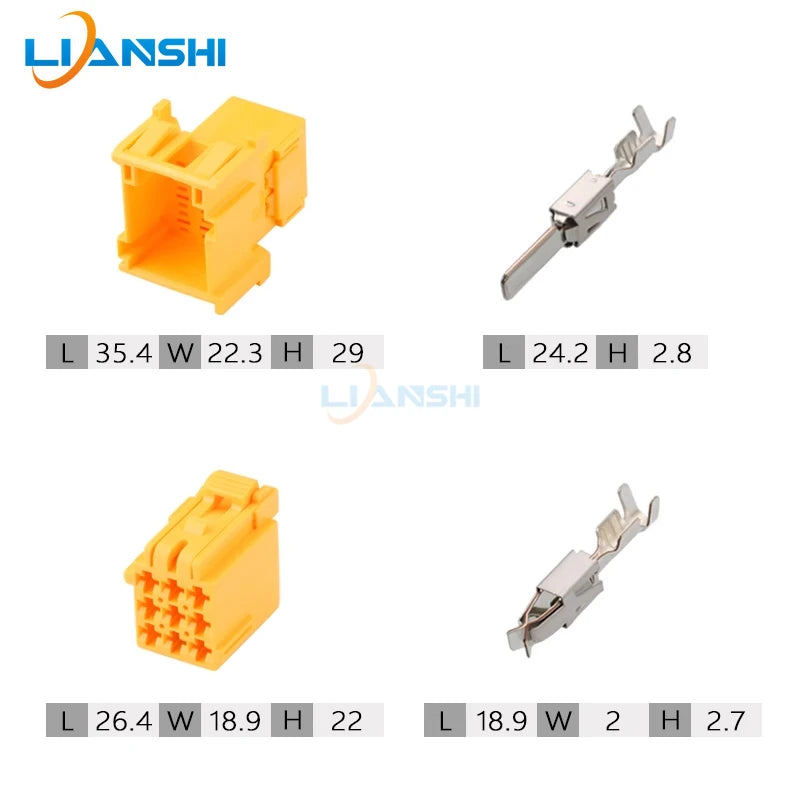 1-967626 1-967621 Car connector 9p audio amplifier harness plug for Mercedes-Benz cars