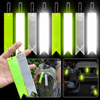 Reflective Keychain Reflector with Chains PVC Reflective Reflector Pendants for School Bag Cycling Backpack Night Riding Warning