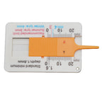 1 PCS Plastic Tire  Tread Ruler 0-20MM Vernier Depth  Caliper Tire Tread Depth Ruler Tire  Tread Depth Ruler  Vernier Depth Gage